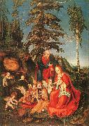 Lucas  Cranach The Rest on the Flight to Egypt oil